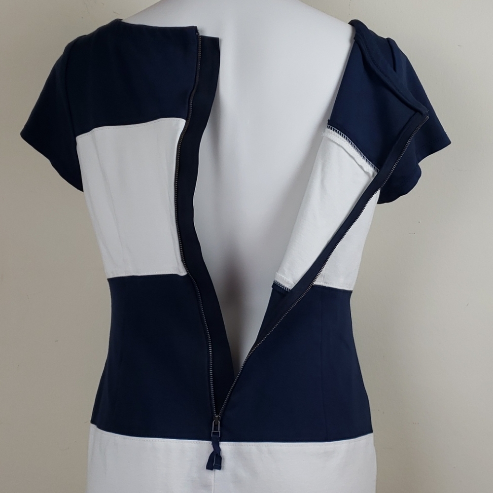 Banana Republic Navy & White Striped Dress - Picture 9 of 12
